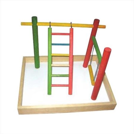 A&E CAGE A&E Cage HB46411 Wood Tabletop Play Station - 20 X 15 X 14 In. HB46411